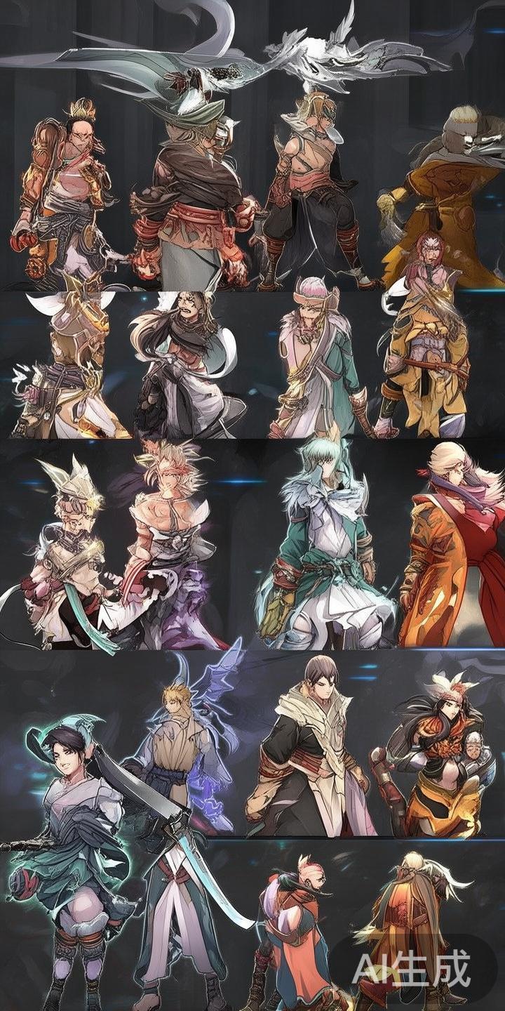 南宫至尊28中的角色设定极具特色，融入了东方神话与